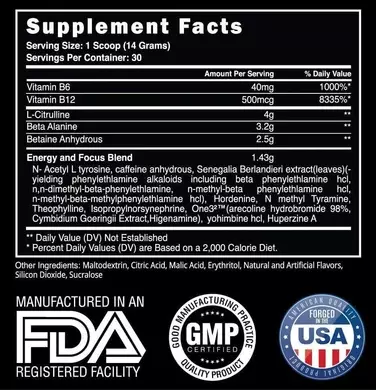 Steel Supplements Charged-AF / Pre-Workout / Strength / Energy ANY FLAVOR  CLUMPY