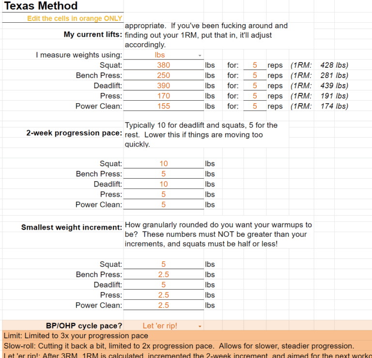 Texas Method Hit PR's Weekly With This Program [With Spreadsheet] FitFrek