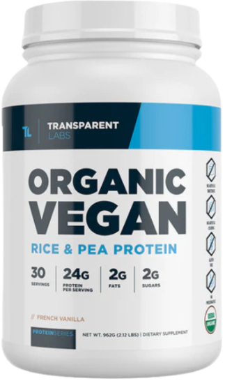 Organic Plant Protein Powder by Transparent Labs