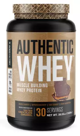Authentic Whey Muscle Building Protein Powder by Jacked Factory