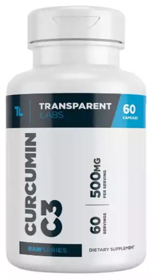 Curcumin C3® Complex 500mg Curcuminoids by Transparent Labs