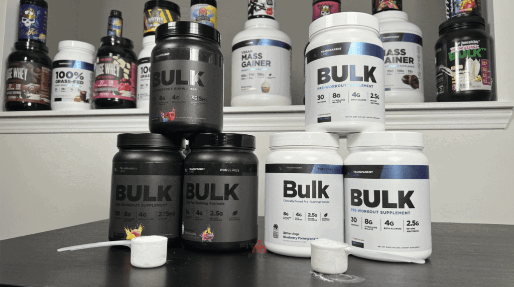 Bulk Black vs Bulk: Transparent Labs Pre-Workout Comparison - FitFrek