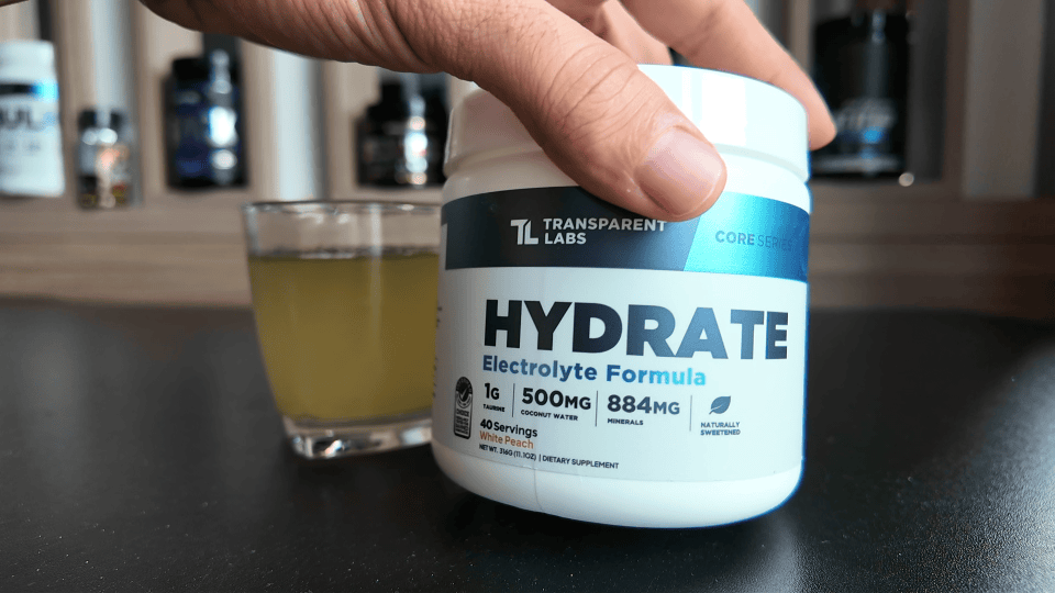 Transparent Labs Hydrate White Peach flavor