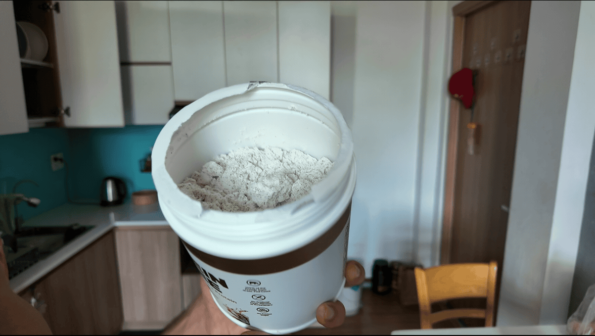 ice latte transparent labs protein coffee bottle powder