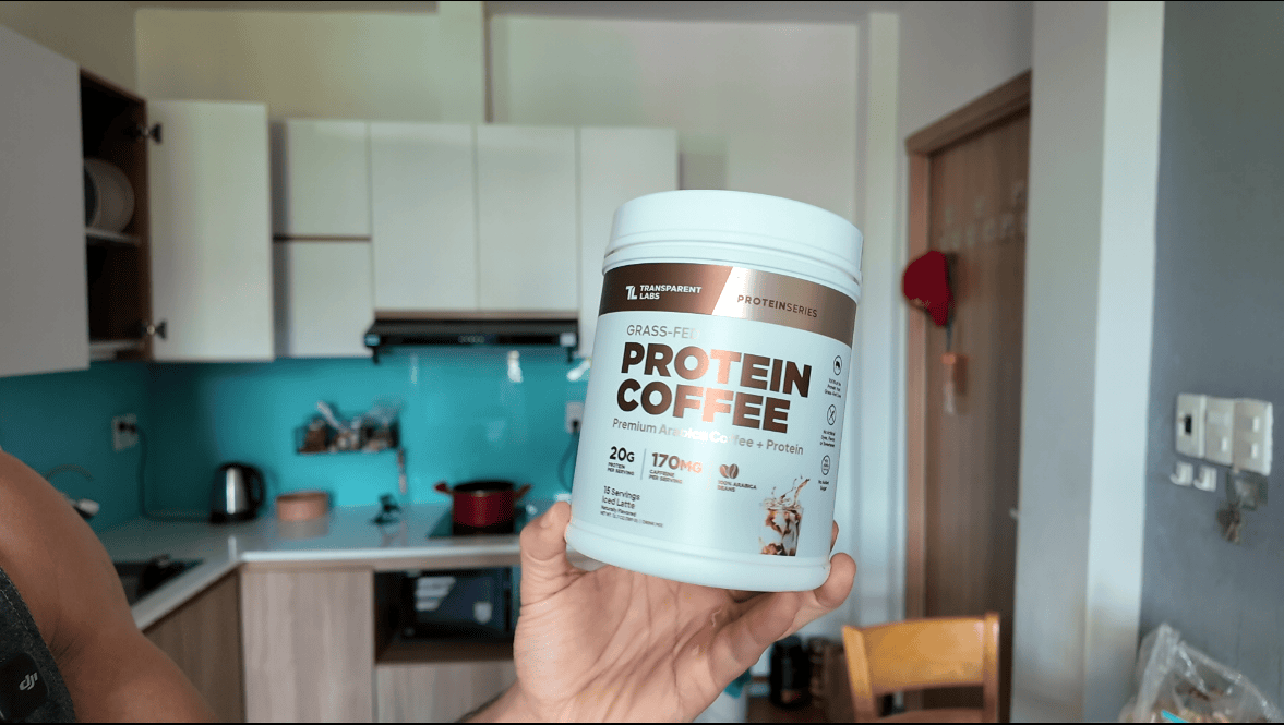 ice latte transparent labs protein coffee bottle
