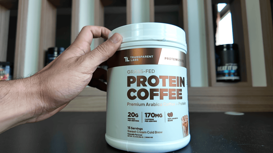 sweet cream cold brew protein coffee transparent labs