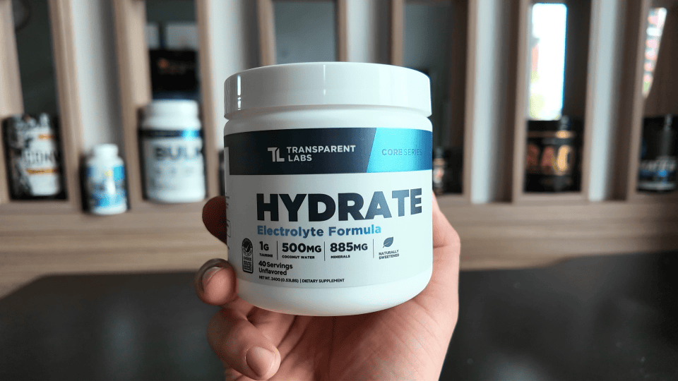 Transparent Labs Hydrate Unflavored electrolyte powder